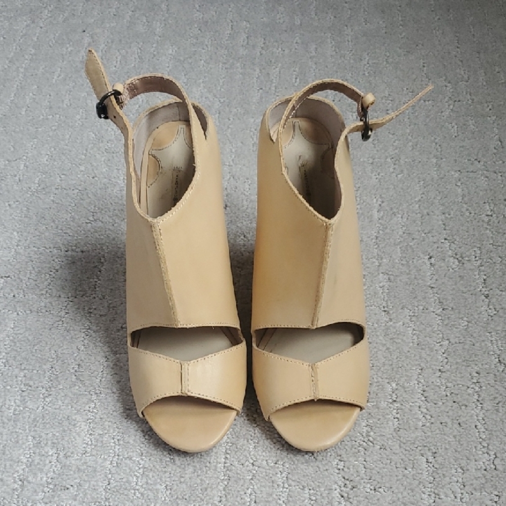 Max Studio Leather Wedges